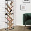 Bibliothèque arbre style industriel bois et métal 10 niveaux*IDMarket Discount