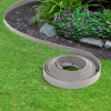 Bordure de jardin flexible grise*IDMarket New