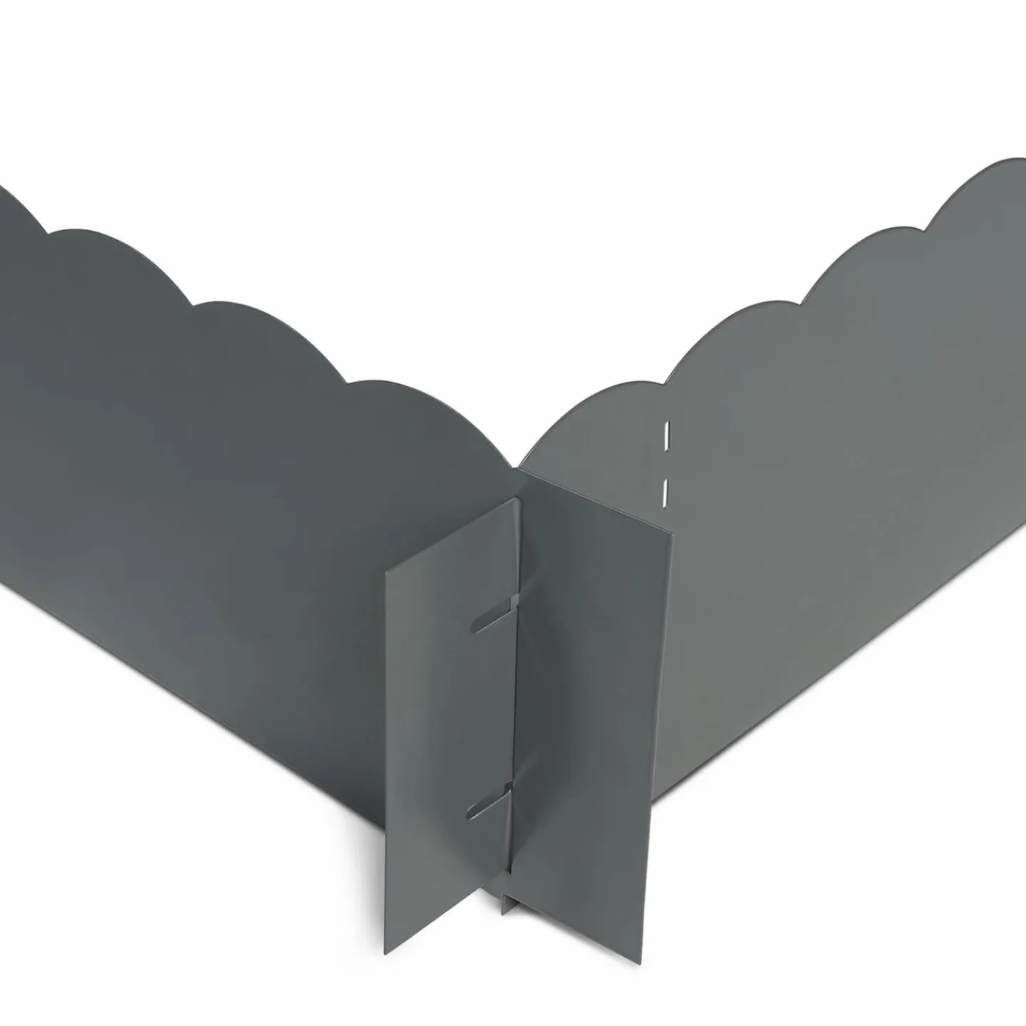 Bordures de jardin en acier gris anthracite*IDMarket Outlet