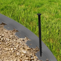 Bordures de jardin flexibles gris anthracite*IDMarket Discount