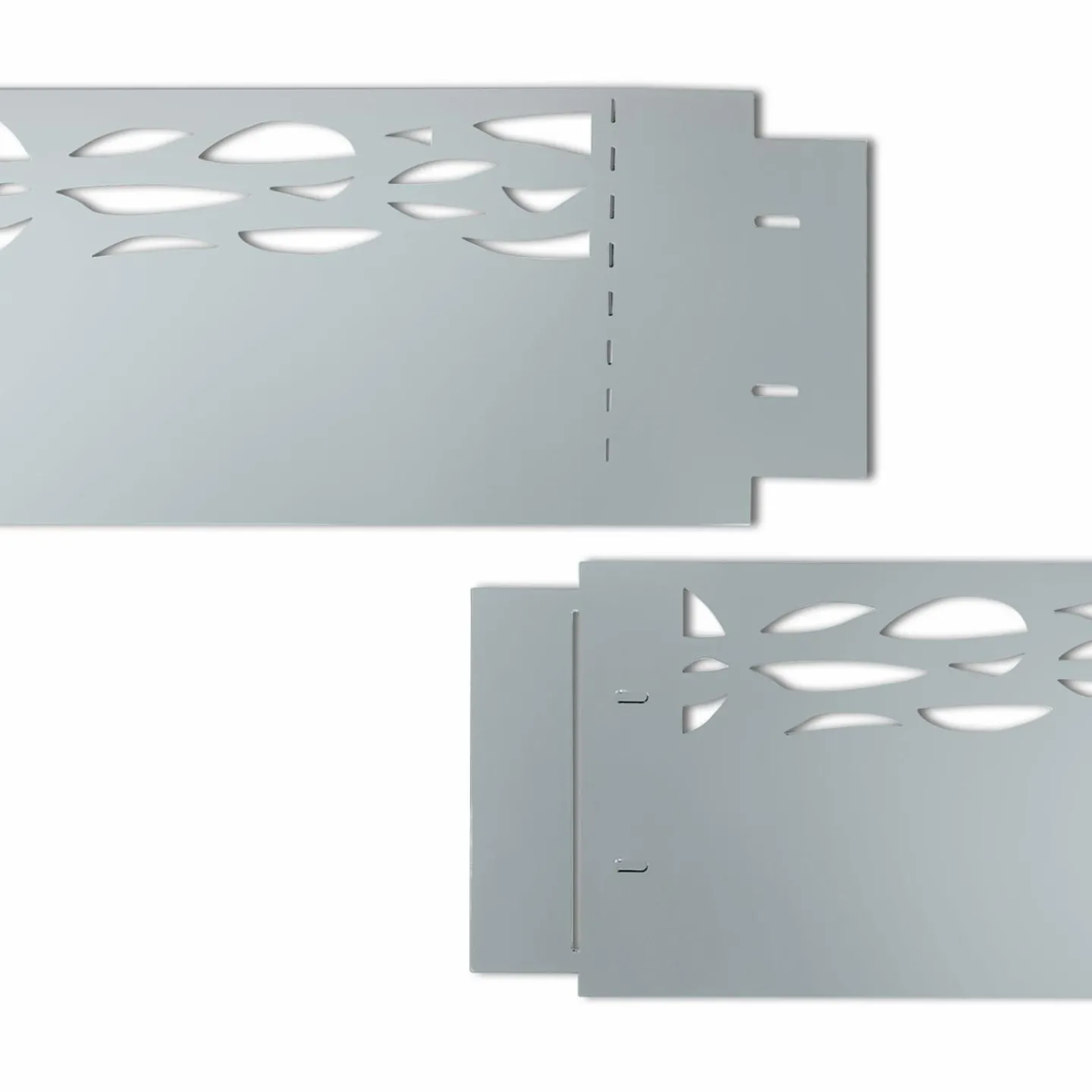 Bordurette de jardin grise flexible en acier*IDMarket Hot