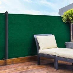 Brise vue 1,20m x 10m vert occultant 90g m²*IDMarket Discount