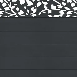 Brise vue occultant effet lames de clôture motifs FLOWER 1,5 x 10M 160 gr/m²*IDMarket Online