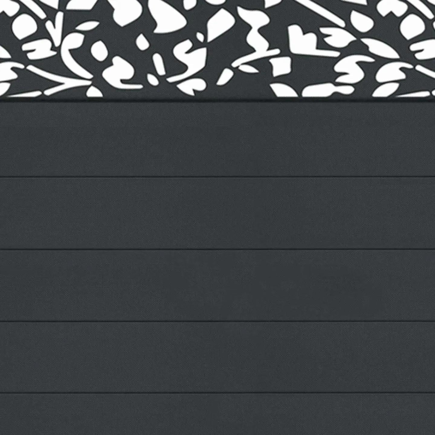 Brise vue occultant effet lames de clôture motifs FLOWER 1,5 x 10M 160 gr/m²*IDMarket Online