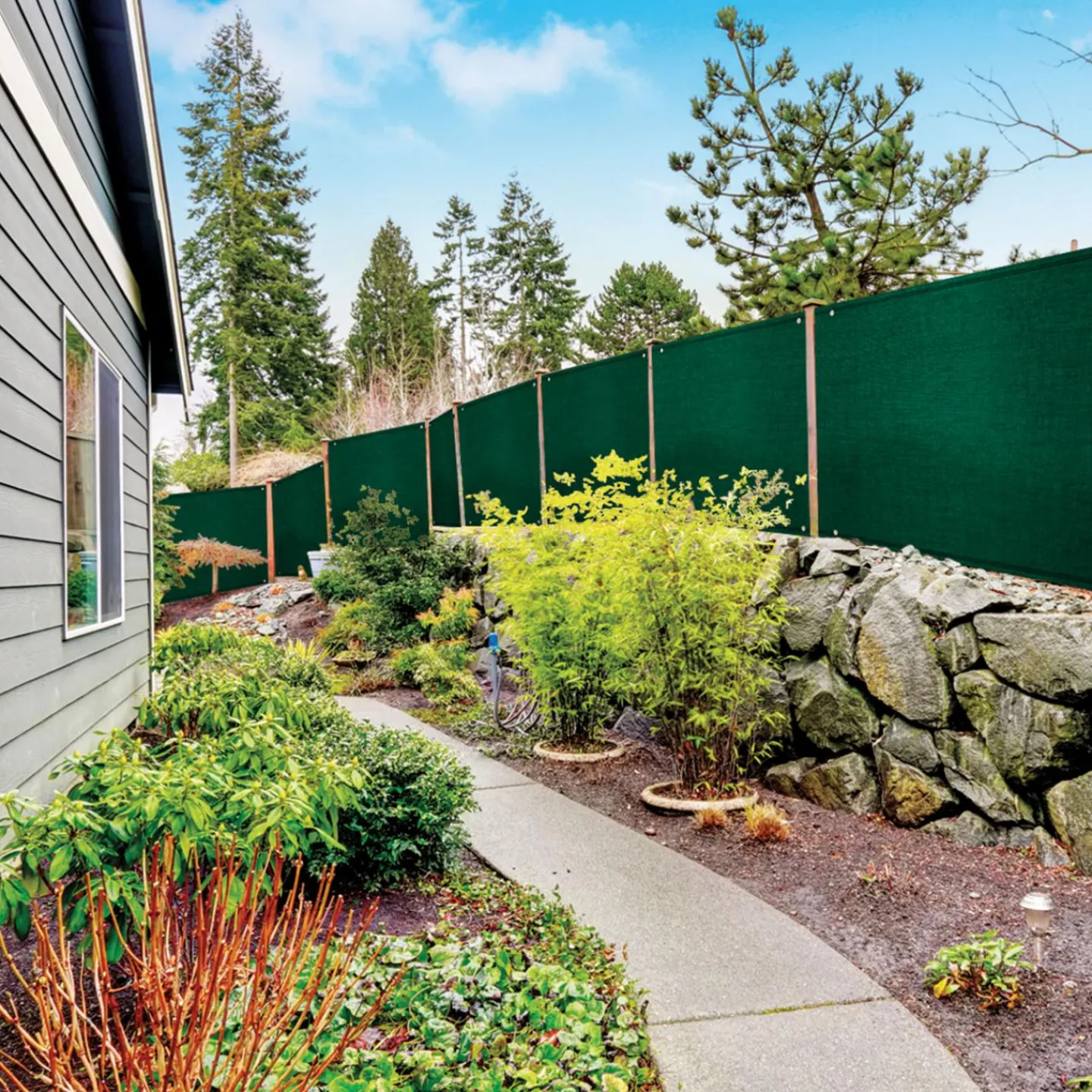 Brise vue vert 2m x 10m occultant 300g m²*IDMarket Hot