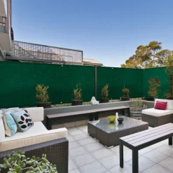Brise vue vert 1,5m x 10m occultant 300g m²*IDMarket Outlet