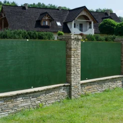 Brise vue vert 2m x 10m occultant 90gr/m²*IDMarket New