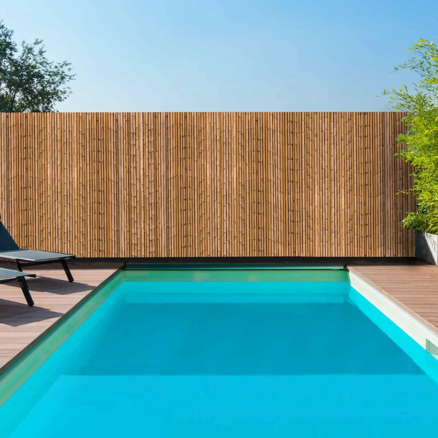 Brise-vue occultant imprimé bambou 1,8 x 10 M 160 gr /m²*IDMarket New