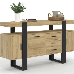 Buffet 140 cm bois et nois*IDMarket Best
