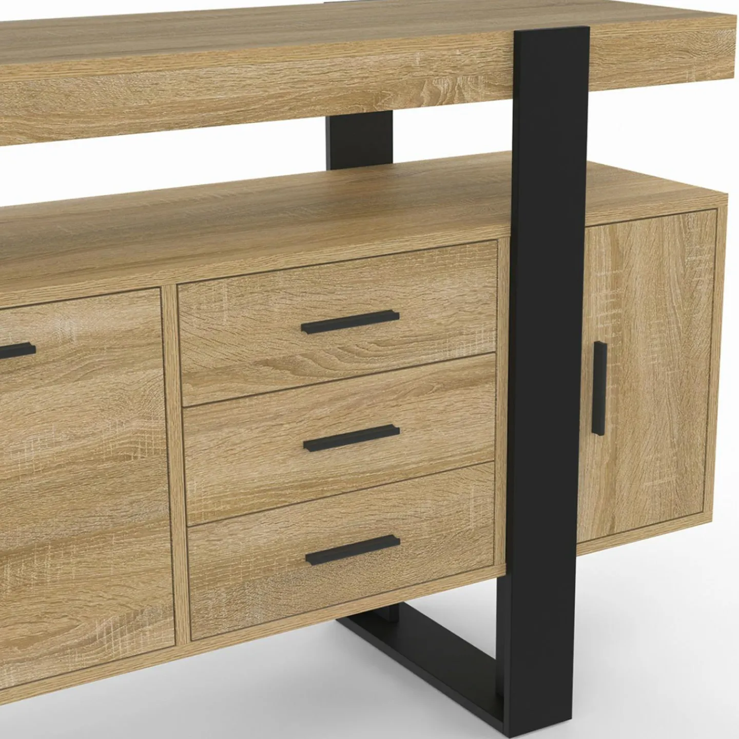 Buffet 140 cm bois et nois*IDMarket Best