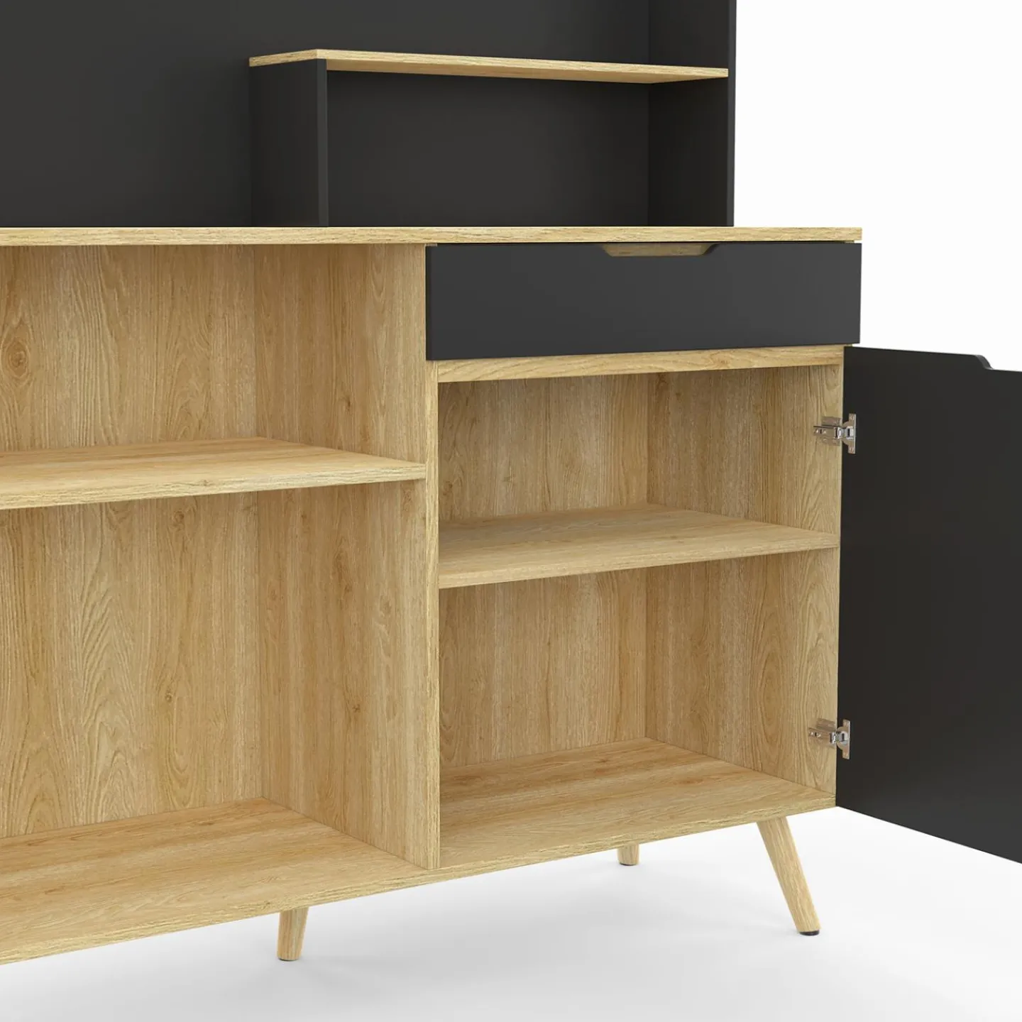 Buffet bas de cuisine hêtre et noir*IDMarket Sale