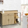 Buffet bas de cuisine industriel avec plan de travail*IDMarket Outlet