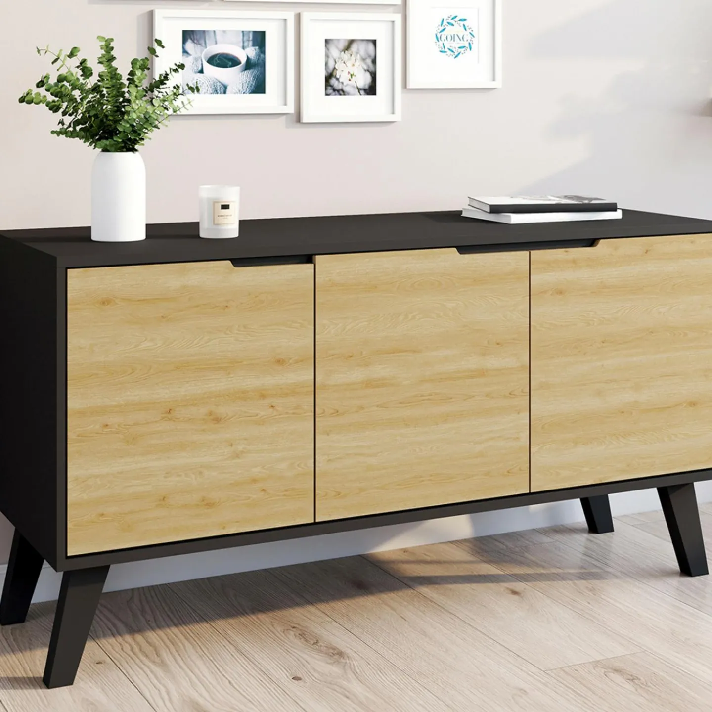 Buffet bas scandinave noir*IDMarket Best