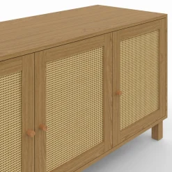 Buffet bas vintage effet cannage*IDMarket New