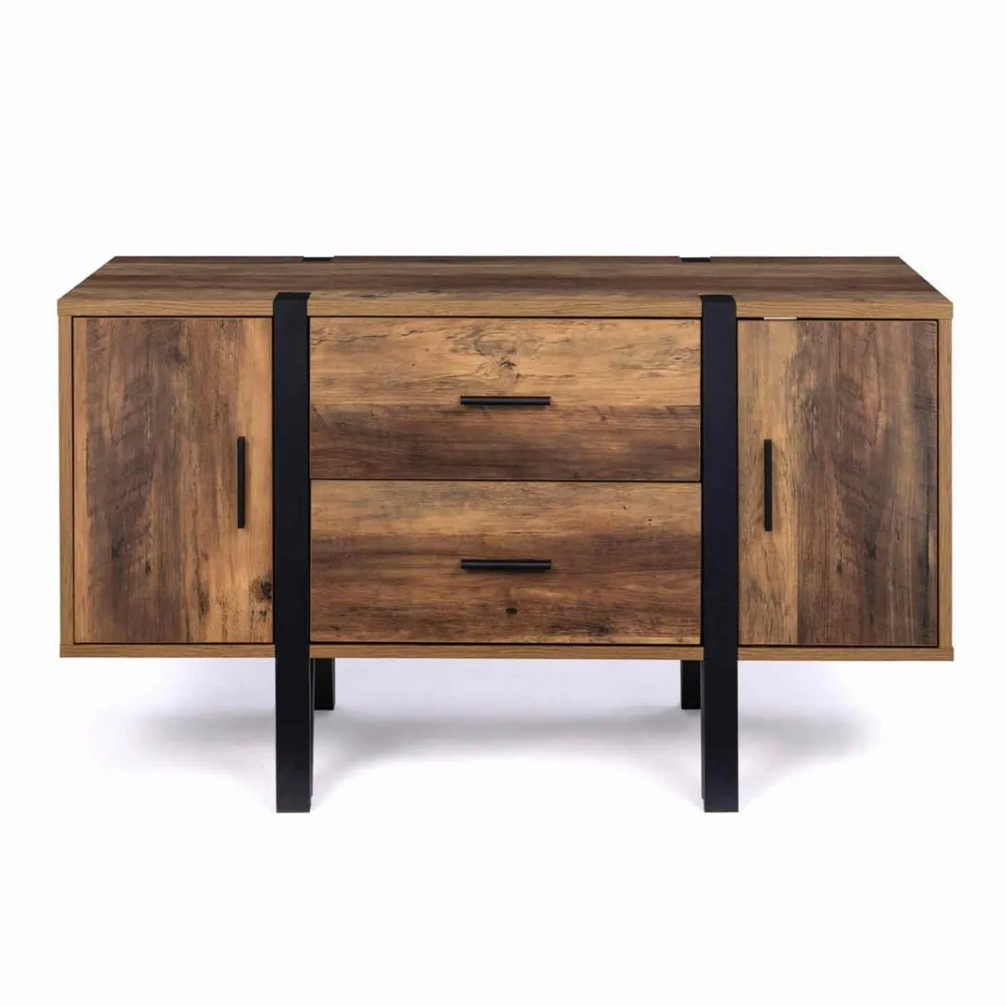 Buffet bois foncé avec pied épingle*IDMarket Discount