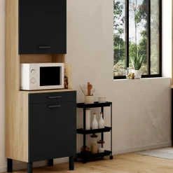 Buffet de cuisine avec 2 portes et un 1 tiroir*IDMarket Outlet