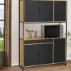 Buffet de cuisine industriel 120 cm avec 6 portes*IDMarket Best