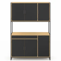 Buffet de cuisine industriel 120 cm avec 6 portes*IDMarket Best
