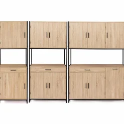 Buffet de cuisine industriel bois et métal 60 cm*IDMarket Online