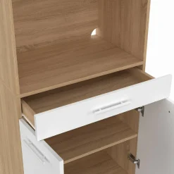 Buffet mi-haut 60 cm 1 tiroir 2 portes blanc*IDMarket Hot