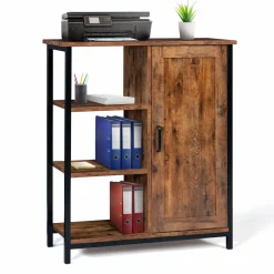 Buffet style industriel effet bois vieilli 70 cm*IDMarket New