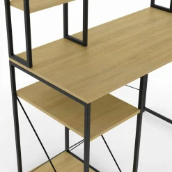 Bureau avec étagères de rangement DETROIT design industriel*IDMarket Hot