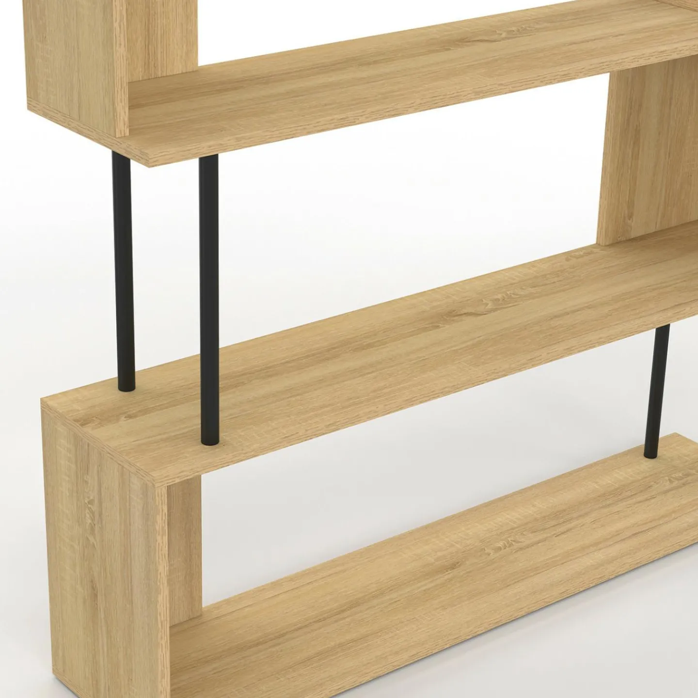 Bureau d'angle industriel rotatif 180° en forme de S*IDMarket Clearance