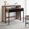 Bureau extensible gain de place 1 tiroir style industriel*IDMarket New