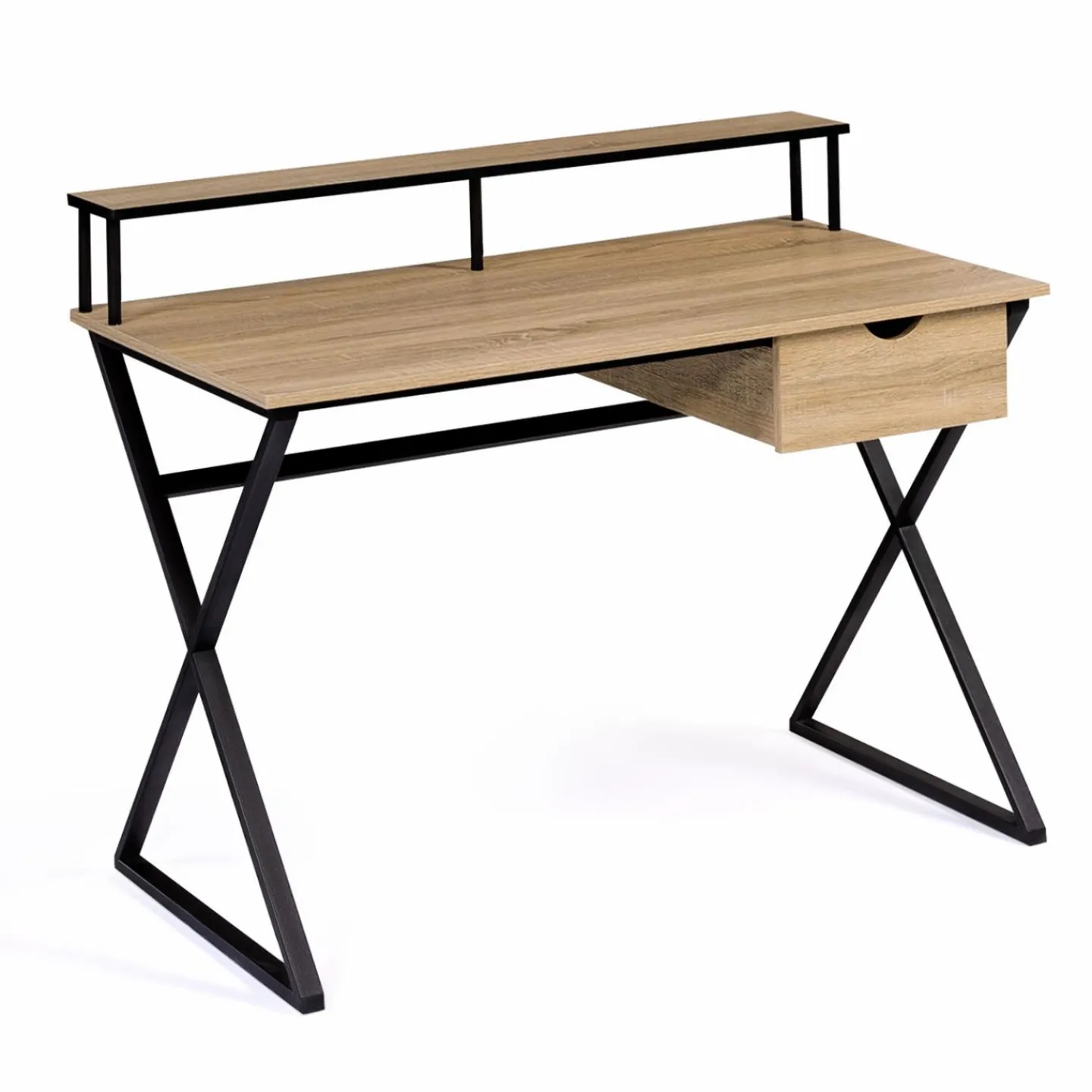 Bureau industriel avec tiroir 110 cm*IDMarket Outlet