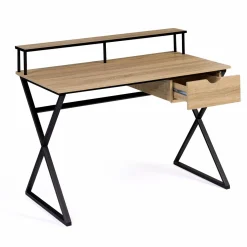 Bureau industriel avec tiroir 110 cm*IDMarket Outlet