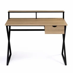 Bureau industriel avec tiroir 110 cm*IDMarket Outlet