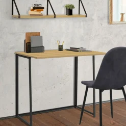 Bureau pliable industriel bois et métal*IDMarket Sale