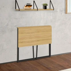 Bureau pliable industriel bois et métal*IDMarket Sale