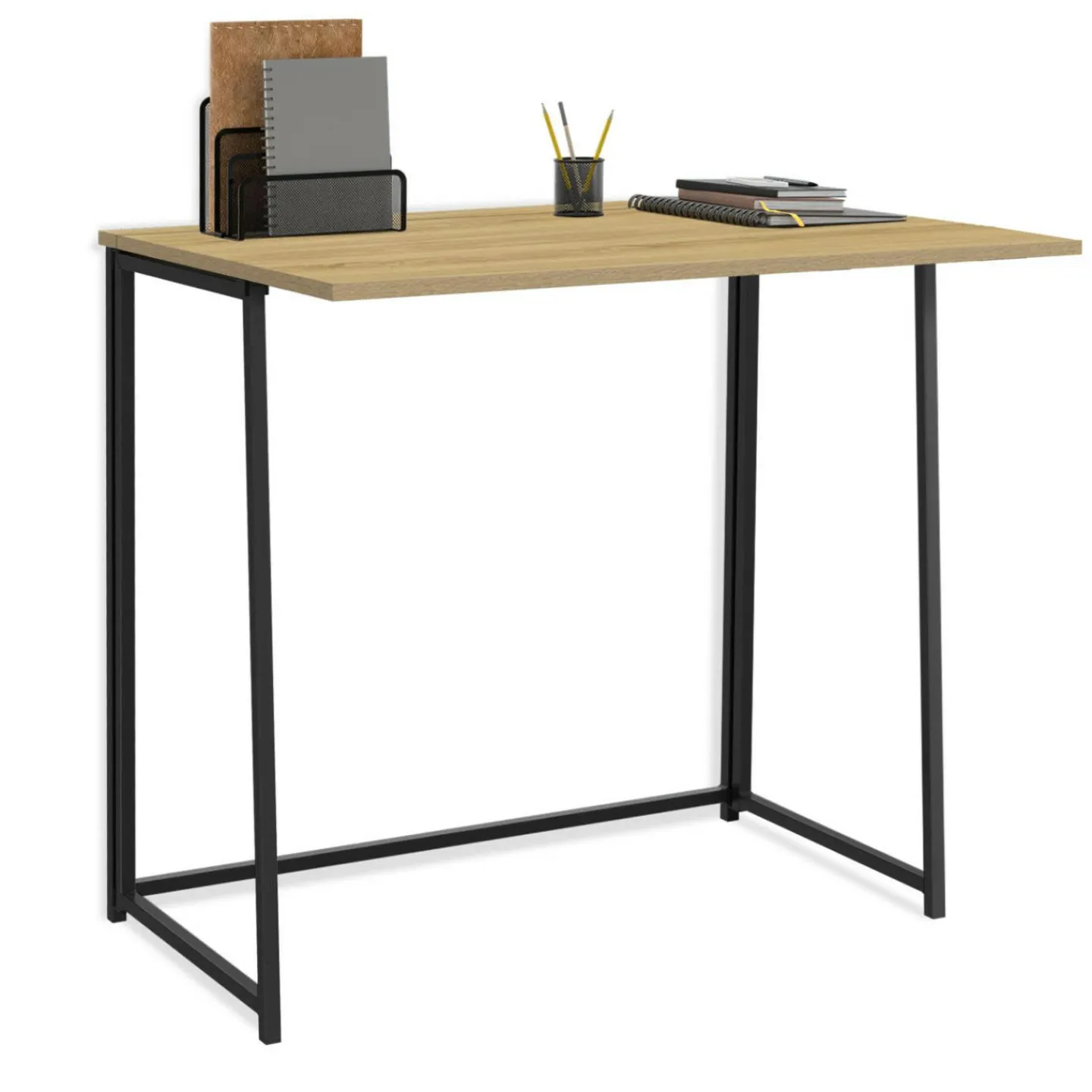 Bureau pliable industriel bois et métal*IDMarket Sale