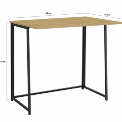 Bureau pliable industriel bois et métal*IDMarket Sale