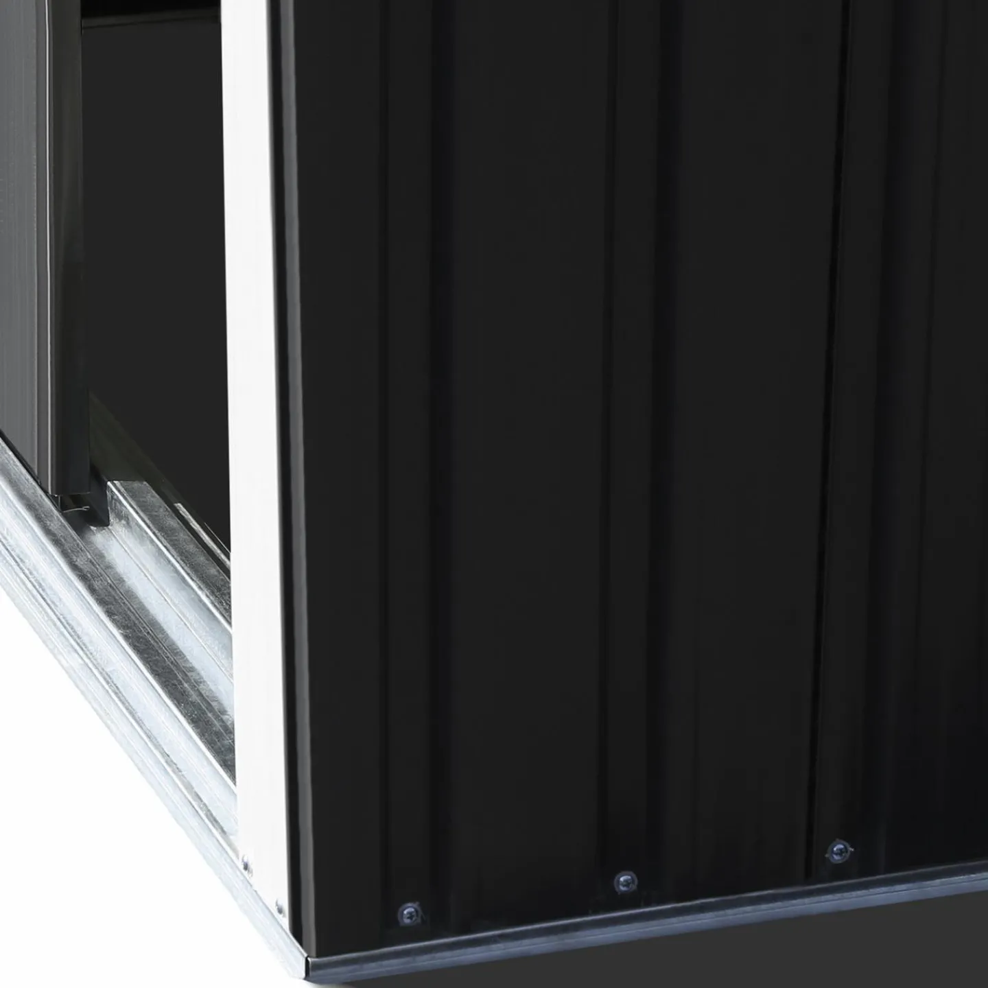 Cabanon de jardin en métal toit plat 1,3m²*IDMarket