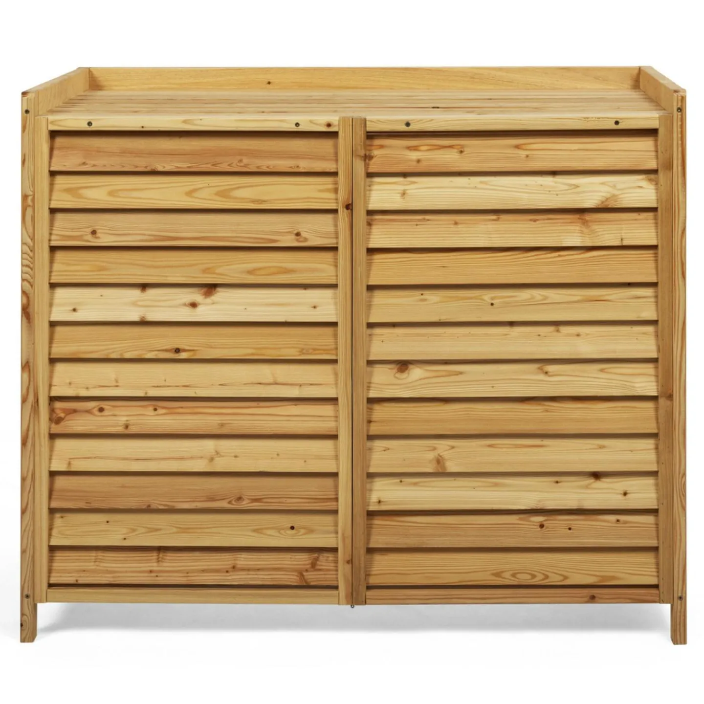 Cache climatiseur extérieur en bois naturel 95 x 50 x 80 cm*IDMarket Outlet