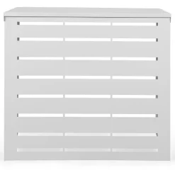 Cache climatiseur métal blanc*IDMarket