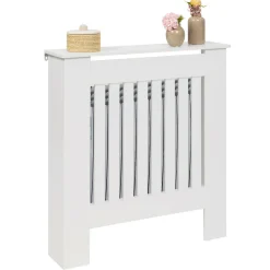 Cache radiateur blanc - étagère murale pour radiateur*IDMarket New