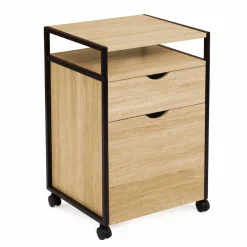 Caisson de bureau 2 tiroirs pour imprimante*IDMarket Outlet