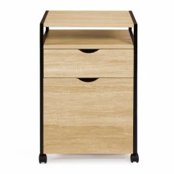Caisson de bureau 2 tiroirs pour imprimante*IDMarket Outlet