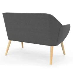 Canapé banquette en tissu gris anthracite*IDMarket