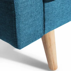 Canapé bleu canard scandinave 3 places convertible*IDMarket Outlet