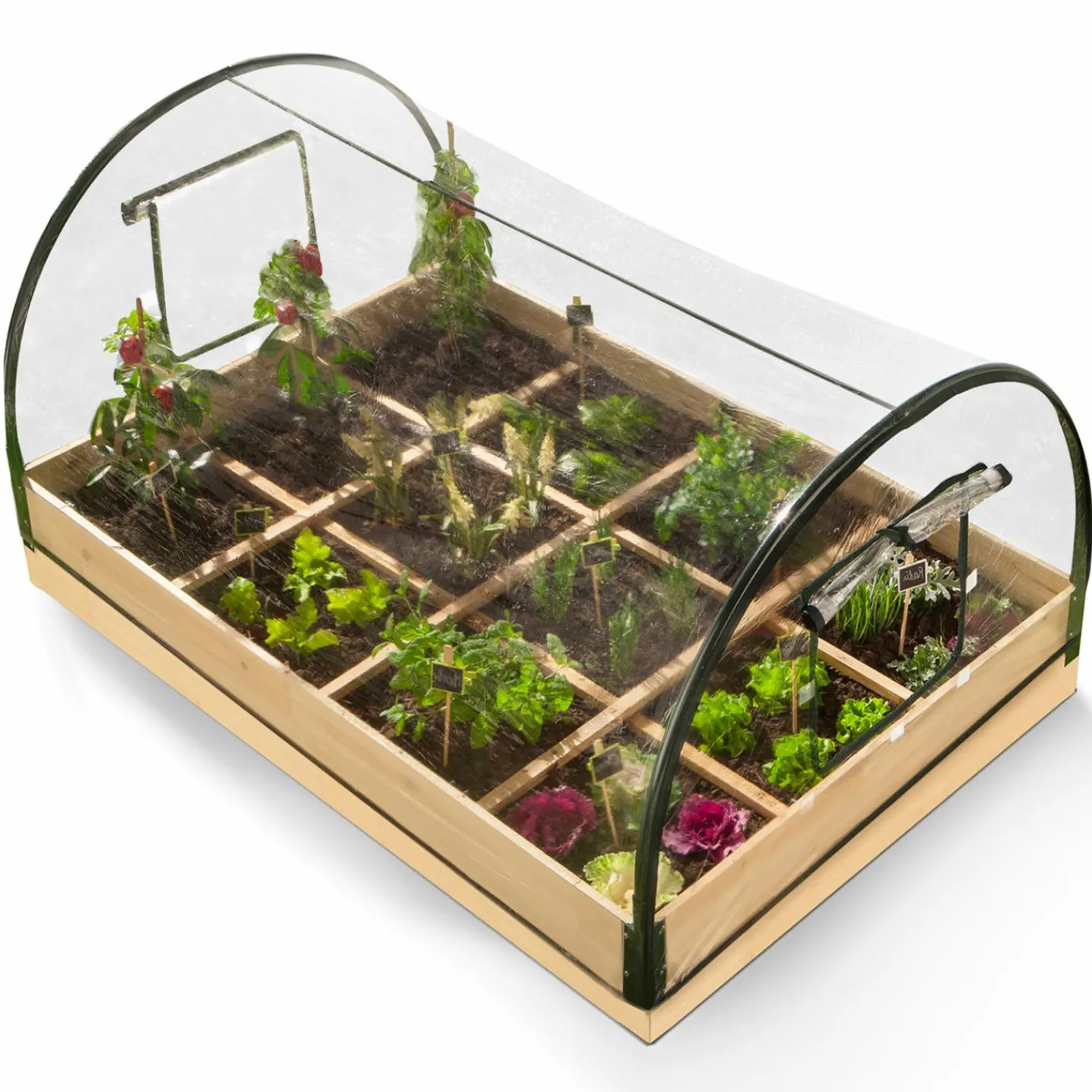 Carré potager avec serre*IDMarket Best