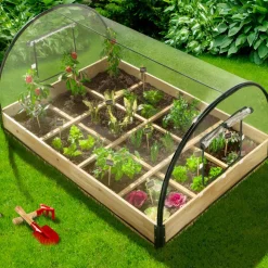 Carré potager avec serre*IDMarket Best