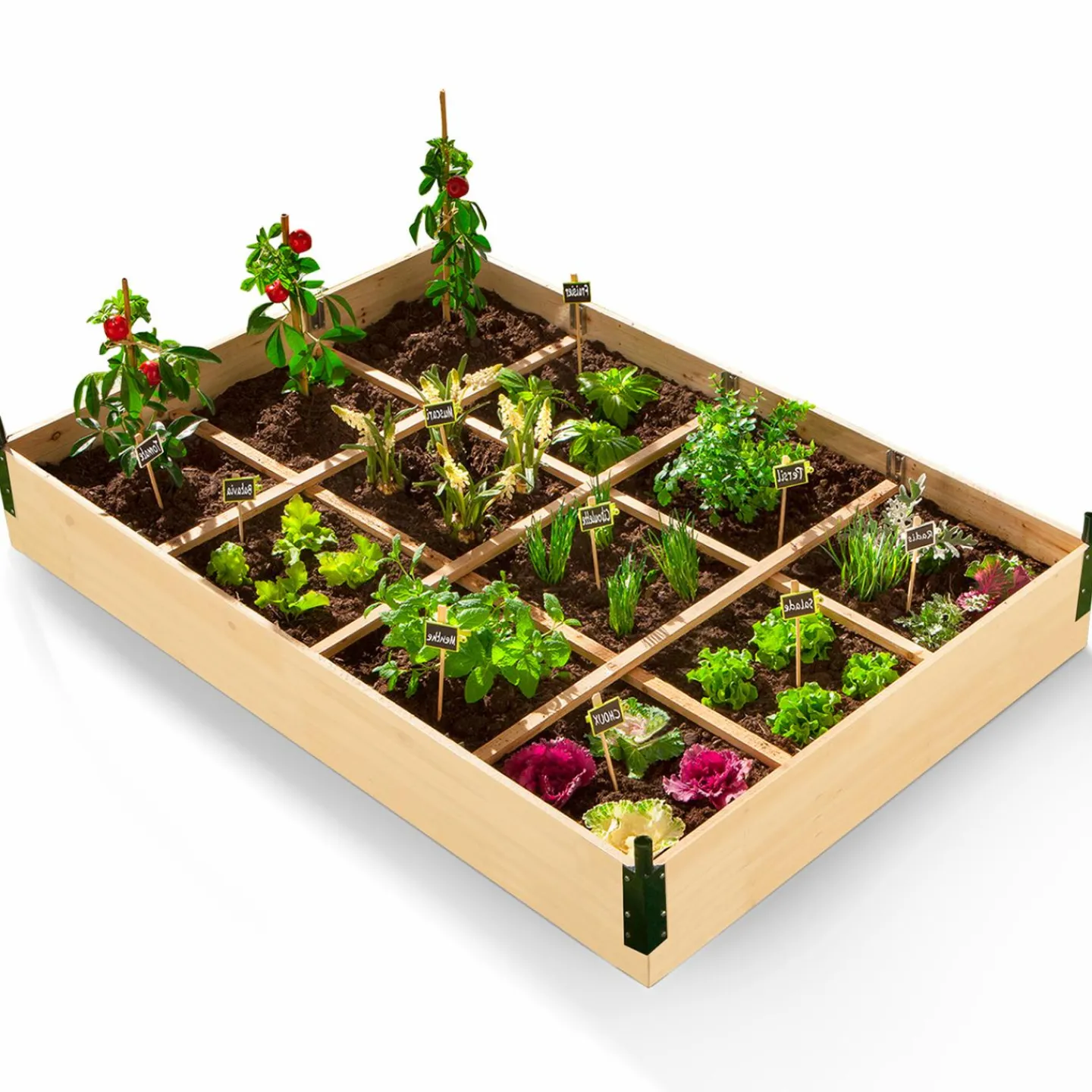 Carré potager avec serre*IDMarket Best