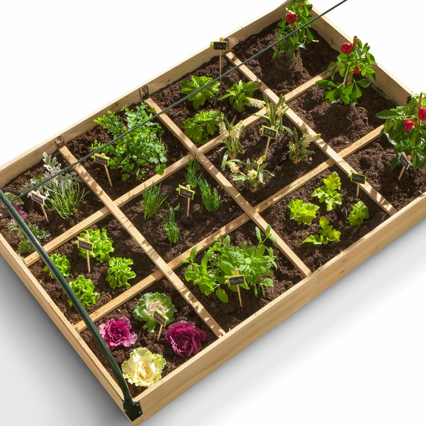 Carré potager avec serre*IDMarket Best