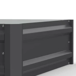 Carrés de potager 90 x 90 cm métalliques gris argentés : lot de 2*IDMarket Online