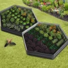 Carrés de potager hexagonale 120 cm gris anthracite : lot de 2*IDMarket Hot