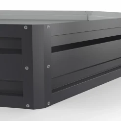 Carrés de potager hexagonale 120 cm gris anthracite : lot de 2*IDMarket Hot